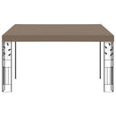 vægmonteret pavillon 4x3x2,5 m gråbrun