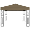 pavillon 3x3 m stof gråbrun