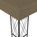 pavillon 3x3 m stof gråbrun