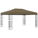 pavillon 3x4 m stof gråbrun