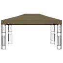 pavillon 3x4 m stof gråbrun