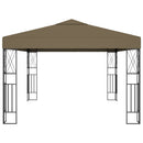 pavillon 3x4 m stof gråbrun