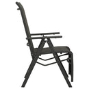 positionsstole 2 stk. textilene og aluminium sort