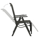 positionsstole 2 stk. textilene og aluminium sort