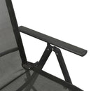 positionsstole 2 stk. textilene og aluminium sort