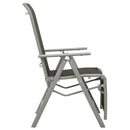 postitionsstole 2 stk. textilene og aluminium