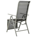 postitionsstole 2 stk. textilene og aluminium