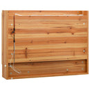 badeværelsesskab med spejl + LED 80x15x60 cm MDF egetræsfarvet