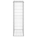 gabionvæg med dæksler 60x30x100 cm galvaniseret stål