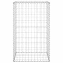 gabionvæg med dæksler 60x50x100 cm galvaniseret stål