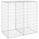 gabionvæg med dæksler 100x60x100 cm galvaniseret stål