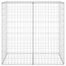 gabionvæg med dæksler 100x60x100 cm galvaniseret stål