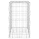 gabionvæg med dæksler 100x60x100 cm galvaniseret stål