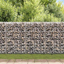 gabionvæg med dæksler 150x60x100 cm galvaniseret stål