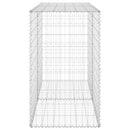 gabionvæg med dæksler 150x60x100 cm galvaniseret stål