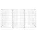 gabionvæg med dæksler 200x60x100 cm galvaniseret stål