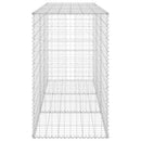 gabionvæg med dæksler 200x60x100 cm galvaniseret stål