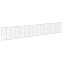 gabionvæg med dæksler 900x30x150 cm galvaniseret stål