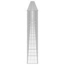 gabionvæg med dæksler 900x30x150 cm galvaniseret stål