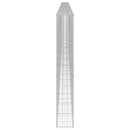 gabionvæg med dæksler 900x30x200 cm galvaniseret stål