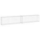 gabionvæg med dæksler 300x30x50 cm galvaniseret stål