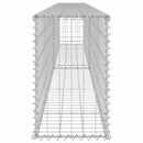 gabionvæg med dæksler 300x30x50 cm galvaniseret stål