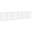 gabionvæg med dæksler 300x30x100 cm galvaniseret stål