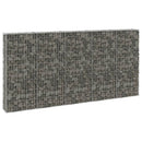 gabionvæg med dæksler 300x30x150 cm galvaniseret stål