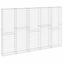 gabionvæg med dæksler 300x30x200 cm galvaniseret stål
