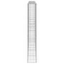 gabionvæg med dæksler 300x30x200 cm galvaniseret stål