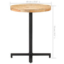 bistrobord Ø60x75 cm rund ru mangotræ