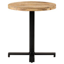 bistrobord Ø70x75 cm rund ru mangotræ
