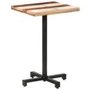 bistrobord 50x50x75 cm firkantet massivt genbrugstræ