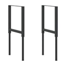 stel til arbejdsbænk 2 stk. 55x(69-95,5) cm metal sort