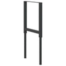 stel til arbejdsbænk 2 stk. 55x(69-95,5) cm metal sort
