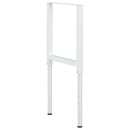 stel til arbejdsbænk 2 stk. 55x(69-95,5) cm metal grå