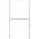 stel til arbejdsbænk 2 stk. 55x(69-95,5) cm metal grå