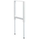 stel til arbejdsbænk 2 stk. 55x(69-95,5) cm metal grå