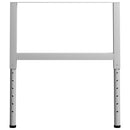 stel til arbejdsbænk 2 stk. 85x(69-95,5) cm metal grå