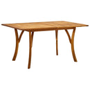 havebord 150x90x75 cm massivt akacietræ