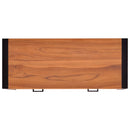 skrivebord med 2 skuffer 100x40x75 cm teaktræ