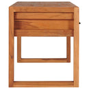 tv-bord 100x40x45 cm massivt teaktræ
