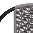 havestole 4 stk. 110 kg plastikrattan og stål