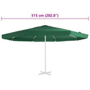 udskiftningsdug til parasol 515 cm grøn