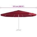 udskiftningsdug til parasol 515 cm bordeaux