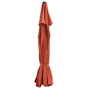 udskiftningsdug til parasol 500 cm terracottafarvet