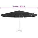 udskiftningsdug til parasol 515 cm sort