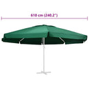 udskiftningsdug til parasol 610 cm grøn