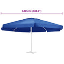 parasoldug 610 cm azurblå