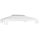 pavillontopdække i 2 lag 4x3 m 310 g/m² hvid
